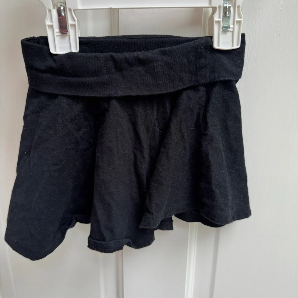 Old Navy 2T Girls Black Soft Flowy Skirt